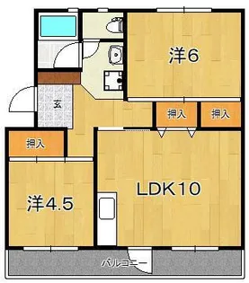山口ハイツ(寿町)【4階】の間取り