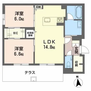 ポルターナI【1階】の間取り