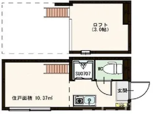 東京都江東区潮見1【アパート】の間取り