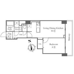 リバーシティ21新川【19階】の間取り