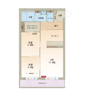 ハートフル ウェルビング【2階】の間取り