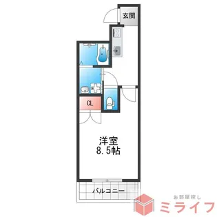 フジパレス弥刀駅北I番館【2階】の間取り