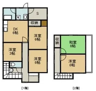 茨城県龍ヶ崎市川余郷【一戸建】の間取り
