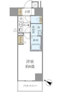 シエル白山B館【9階】の間取り