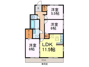 WIT古河【1階】の間取り