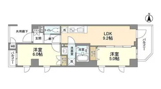 東京都中野区弥生町2【マンション】の間取り