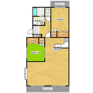 セントラルハイツダイシン【2階】の間取り