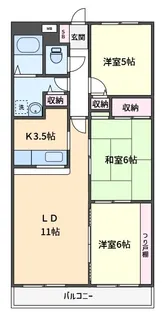 フォレストヒルズ磯子【6階】の間取り