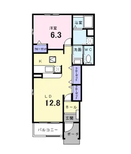 セレノII【1階】の間取り