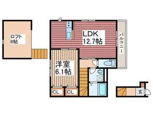 ル・レーヴ・ドゥ・タカ【2階】の間取り