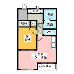 ハートフル光ヶ丘【1階】の間取り