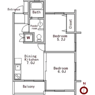 メゾンチトセ【2階】の間取り