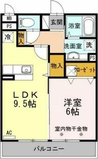 アンドミーワ【1階】の間取り