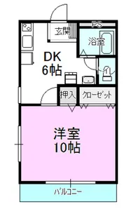 キャッスルハイツ【2階】の間取り