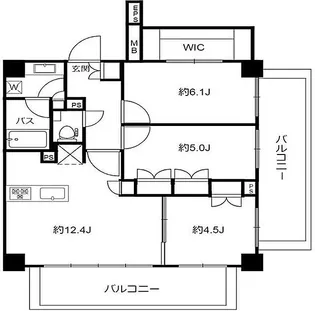 プレシス汐留【5階】の間取り