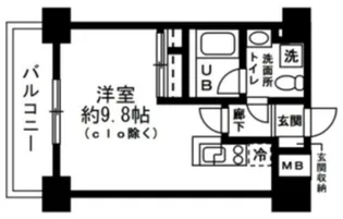 レジディア麻布十番II【2階】の間取り