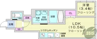 akala小松島【1階】の間取り