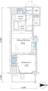 Cartoleria【4階】の間取り