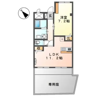 サクセス・KJ【1階】の間取り