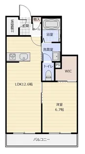 レフィシアK・S【2階】の間取り