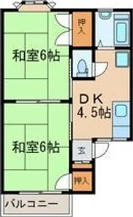 アーバンハイツ谷口【2階】の間取り