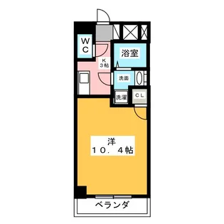 カーサ志賀本通【1階】の間取り