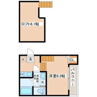 レゼルバ【1階】の間取り
