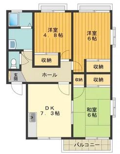ストークヴィレッジB【2階】の間取り