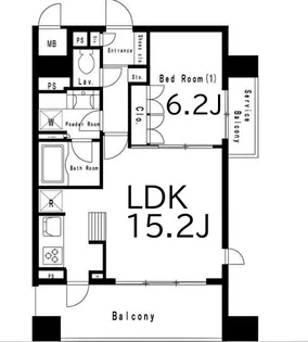ラ・セルコート元町【7階】の間取り