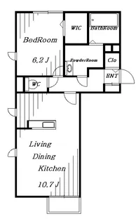 Crea Fleur【1階】の間取り