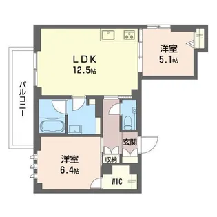 グランファミールマトバ【2階】の間取り