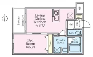 アイルグランデ赤羽【1階】の間取り