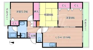 マンショングランドモナーク【2階】の間取り