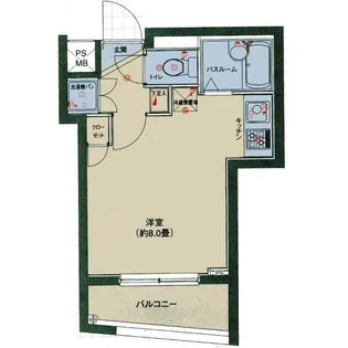 パレ・ホームズ武蔵小山II【1階】の間取り