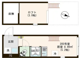 MET小岩【2階】の間取り