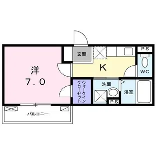 フロール デ セレッソ【2階】の間取り
