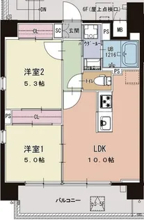 DUALEA【5階】の間取り