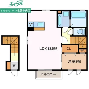 ハレ ルアナ【2階】の間取り