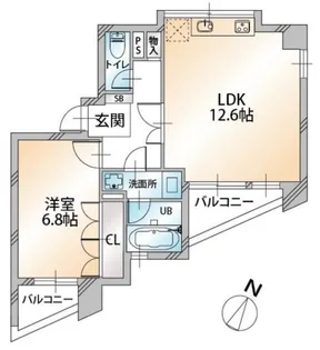 サンコーレジデンス千駄ヶ谷【3階】の間取り