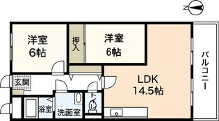 コモードF【3階】の間取り