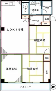 タカギビル8【5階】の間取り