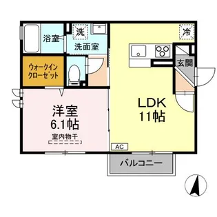 グランソレイユ【2階】の間取り