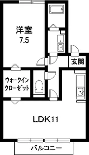 アリエルII【2階】の間取り