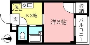 カレッジコートII【2階】の間取り