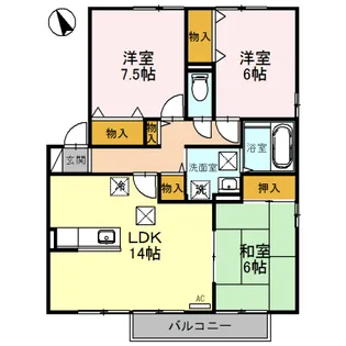 ハイツR【1階】の間取り