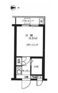 メインステージ幡ヶ谷駅前【1階】の間取り