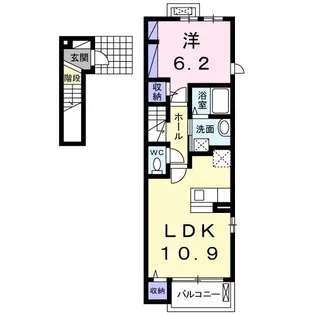サンライズ【2階】の間取り