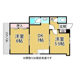 BLUNCUBE神戸北【2階】の間取り