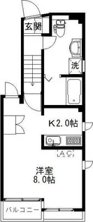 レジデンス国立【2階】の間取り