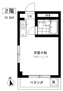 本郷ハイツ【2階】の間取り